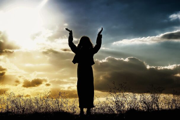 Woman Praising the Lord God